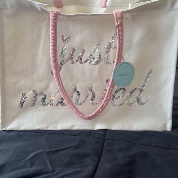NWT just married sequin tote - Picture 2 of 3